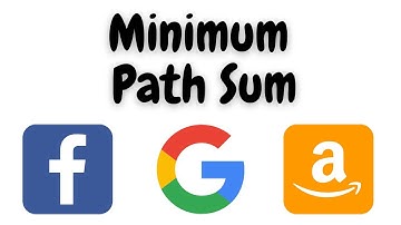 minimum path sum leetcode | minimum path use leetcode python | leetcode | google  interview question