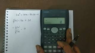 Solving Equation with help of Fx-82MS Calculator