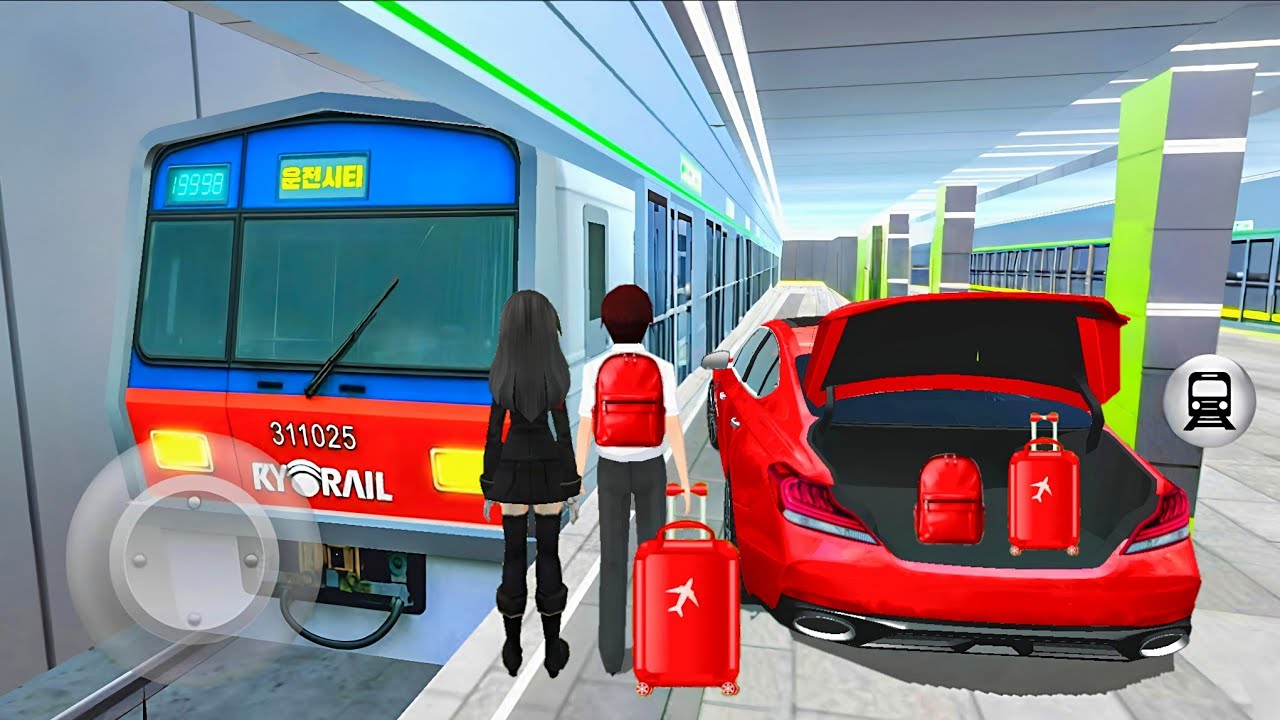 Car🚘 to Subway Rail Travelling Experience 🚇 3D Driving Class 2025 - Android iOS Car Game Gameplay🎮