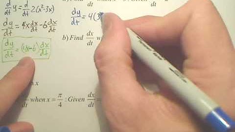 2.6a Related Rates - Calculus