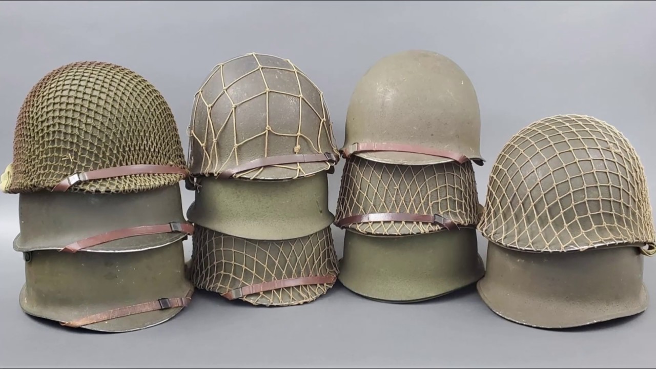 Original US WWII M1 Helmets - YouTube