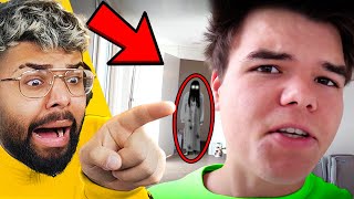 Reacting To GHOSTS Caught in YouTubers Videos! (Jelly, DanTDM, MrBeast)