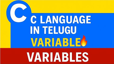 C Language Variables Explained in Telugu | Local & Global Variables with Examples | Mawaa Easy Ra..🔥