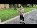 Walk  stick  stretch  posture