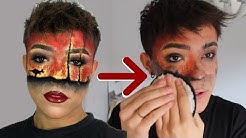 ÉTAPE DÉMAQUILLAGE D’UN FULL MAKEUP