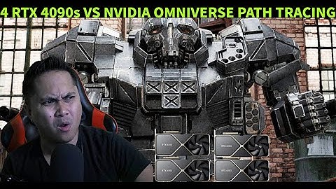 4 RTX 4090s vs NVIDIA Omniverse Path Tracing
