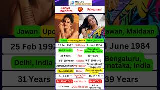 Sanya Malhotra And Priyamani Biography #jawan #maidaan #priyamani