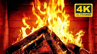  Cozy Fireplace 4K 12 Hours Fireplace With Crackling Fire Sounds Fireplace Burning 4K