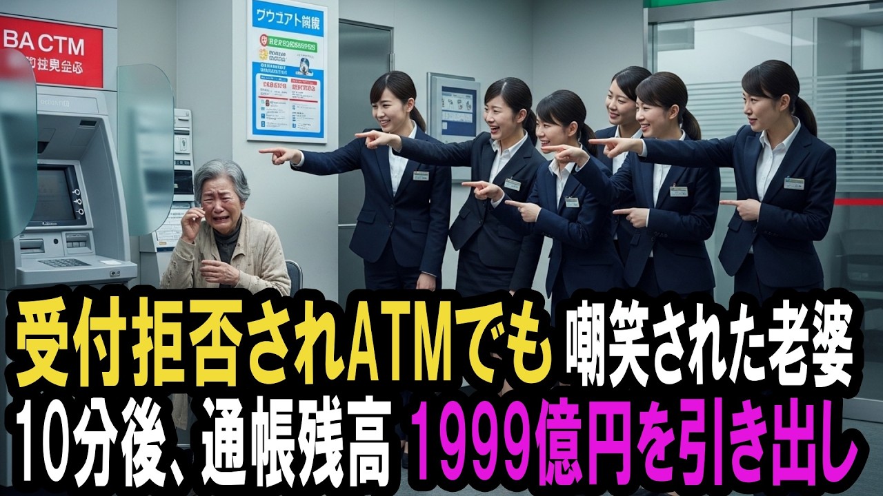銀行員が見下した老婆、その通帳に刻まれた「1999億円」の衝撃！彼女が人生最後に仕掛けた戦いとは？