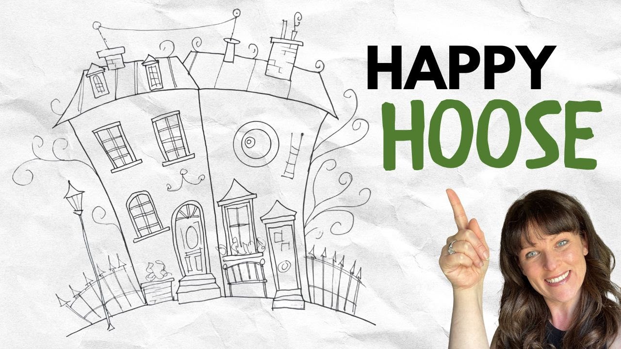 Еженедельный скетч №1 | Рисуем новый счастливый дом (нет в книге)