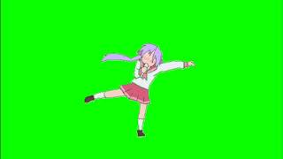 ✔️GREEN SCREEN EFFECTS: anime girl dancing