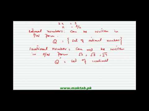 FSc Math Book1, CH 1, LEC 1: Introduction to Number Systems