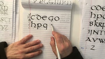 Calligraphy with Joe Socci - Uncial Alphabet Part II