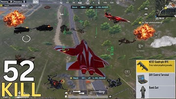 OMG 🤯 52 kills Jet + M202 vs Tank, Helicopter, Robot fight in payload 3.0 💥 || PUBG Mobile ||