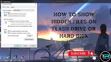 How to show hidden files on flash or hard disk or memory
