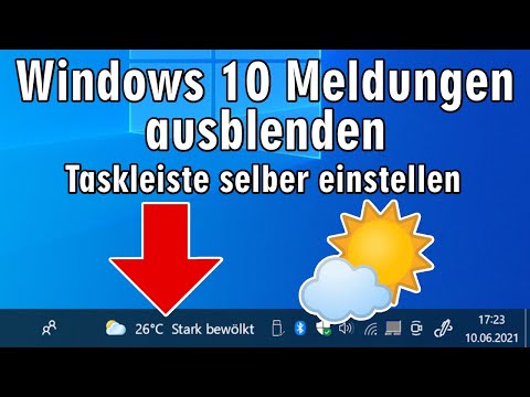 Windows 10 Taskleiste Wetter 🌞️ ausblenden ⛅️ Taskleiste selbst einrichten - Symbole deaktivieren