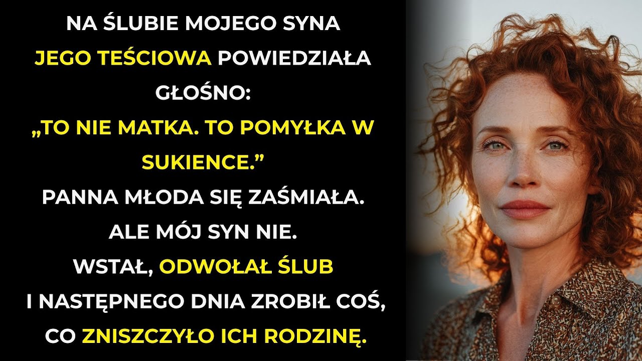 Moja przyszła synowa ośmieszyła mnie przy 200 gościach. Następnego dnia ich świat runął.