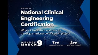 National Clinical Engineering Certification