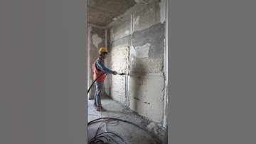 #plastering #rendering #machine #plasteringwork #automatic #wall #gypsum #plaster