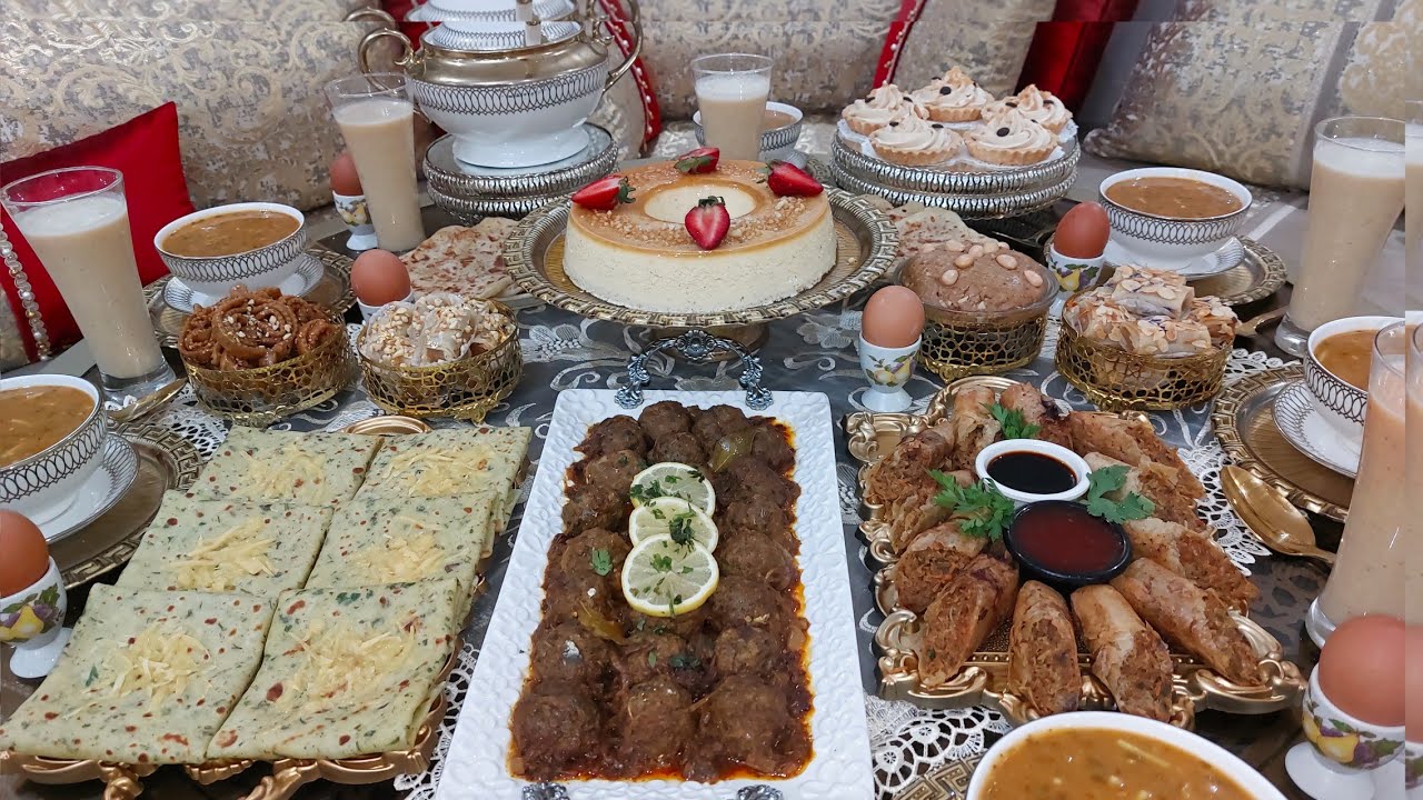 رابع فطور رمضان🌙شهيوات روعة ساهلة معتبرة طبيلة كاملة مكمولة من الفطور حتى للسحور 👍👍