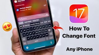 How to Change Font on iPhone 📲 iOS 17