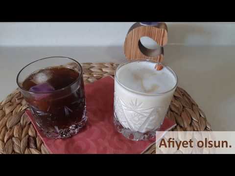 Şekersiz, Buzlu Filtre Kahve ve Latte Yapımı!! ICE COFFEE & LATTE