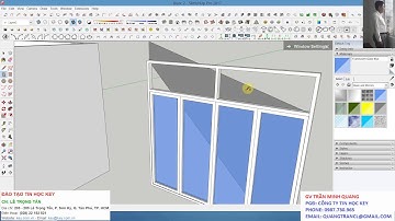 Hướng dẫn Design không gian nội thất với SketchUp Pro 2017_Part 2: Dựng cửa