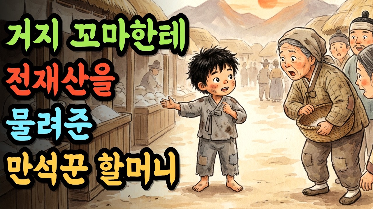 만석꾼이 장터 거지 꼬마를 데릴사위로 들인 진짜 이유, 죽기 전 남긴 수수께끼 세 마디의 정체 | 야담 옛날이야기 오디오북 전설 민담