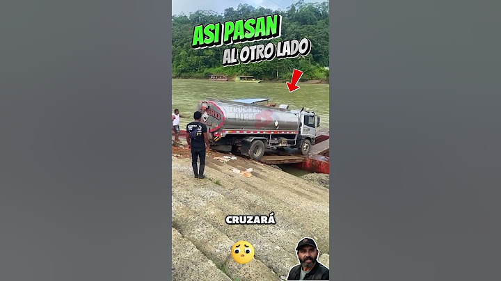 riesgo fatal al pasar por este rio con el camion  #camioneros #camiones #trailer #truck #shortsfeed