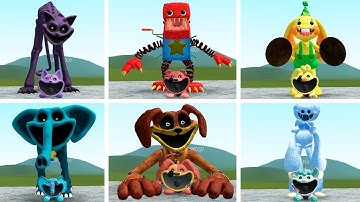 EVERY REALLY SMILING CRITTERS GIANT FORM IN POPPY PLAYTIME CHAPTER 3 In Garry