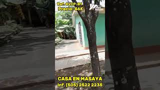 Venta de Casa centrica con amplio terreno en masaya - (Cod: VCP-81)
