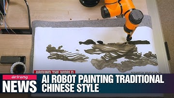 AI Robot paints its own moonscapes in traditional Chinese style