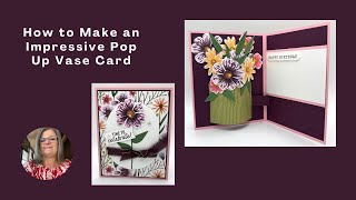 How to Make a Pop Up Vase Card
