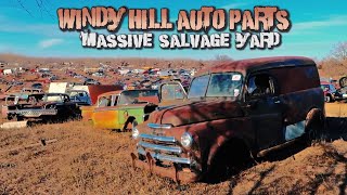 MASSIVE JUNK YARD  Classic Car Graveyard  Finding Classic Cars in this HUGE Salvage Yard!