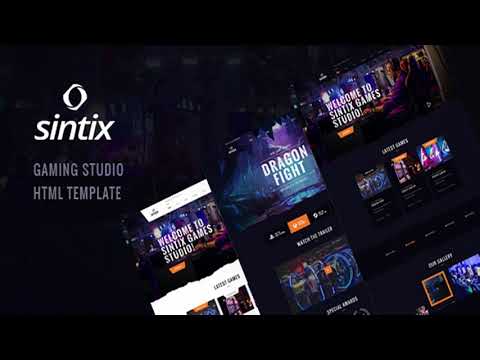 Sintix - Gaming Studio HTML Template | Themeforest Website Templates and Themes