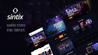 Sintix - Gaming Studio HTML Template | Themeforest Website Templates and Themes