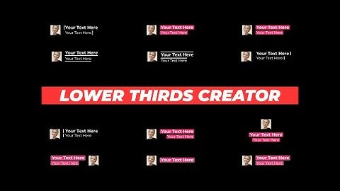 Auto-Resize Lower Thirds Creator Motion Graphics Templates