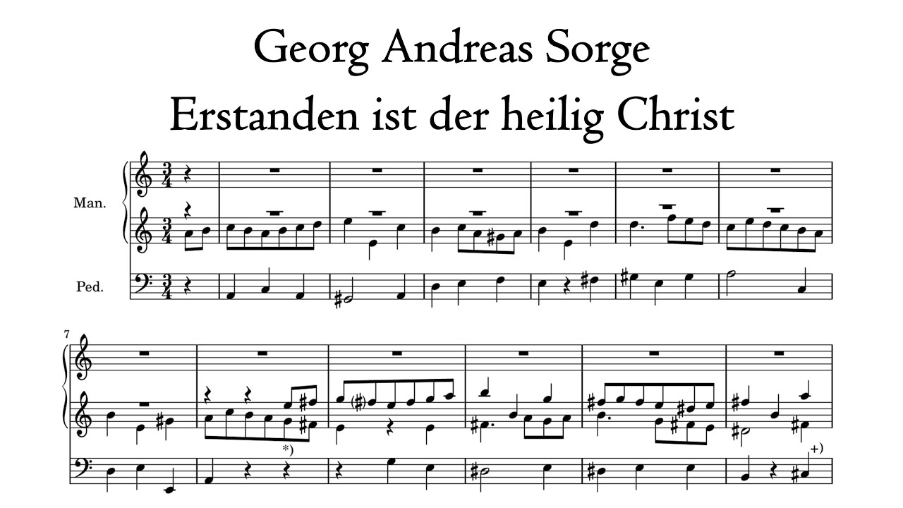 Sorge - Erstanden ist der heilig Christ - Heilig-Geist organ, Ottobeuren, Hauptwerk