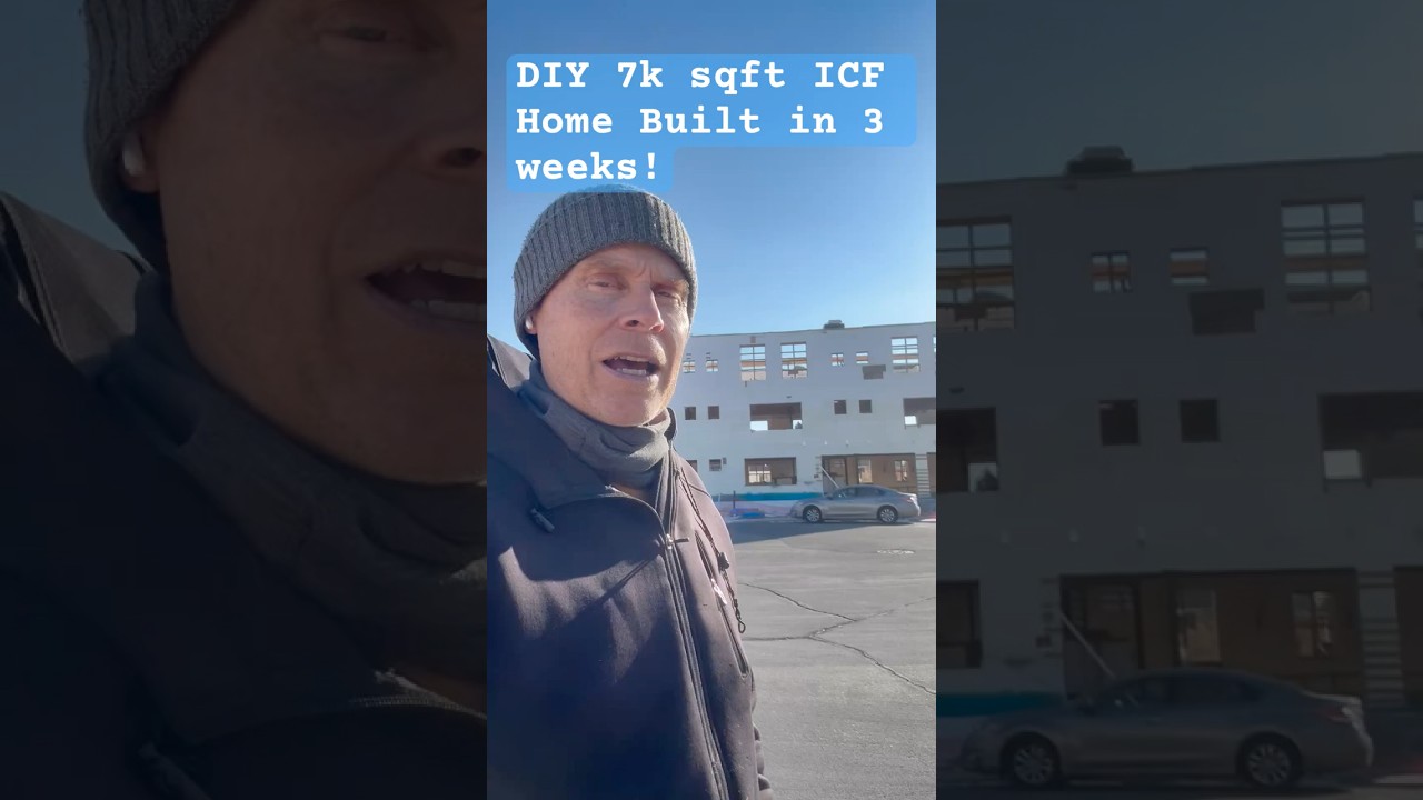 DIY 7,000 sqft ICF home shell built and filled with concrete in 3 weeks!!!