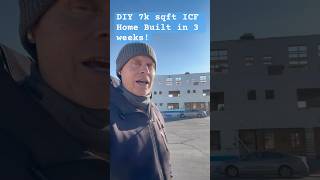 Diy 7,000 Sqft Icf Home Shell Built And Filled With Concrete In 3 Weeks