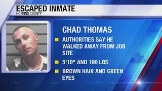 Hopkins County Jail inmate on the run after escaping