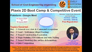 PLAXIS 2D BOOT CAMP DAY 2 2021 06 15 Wealth