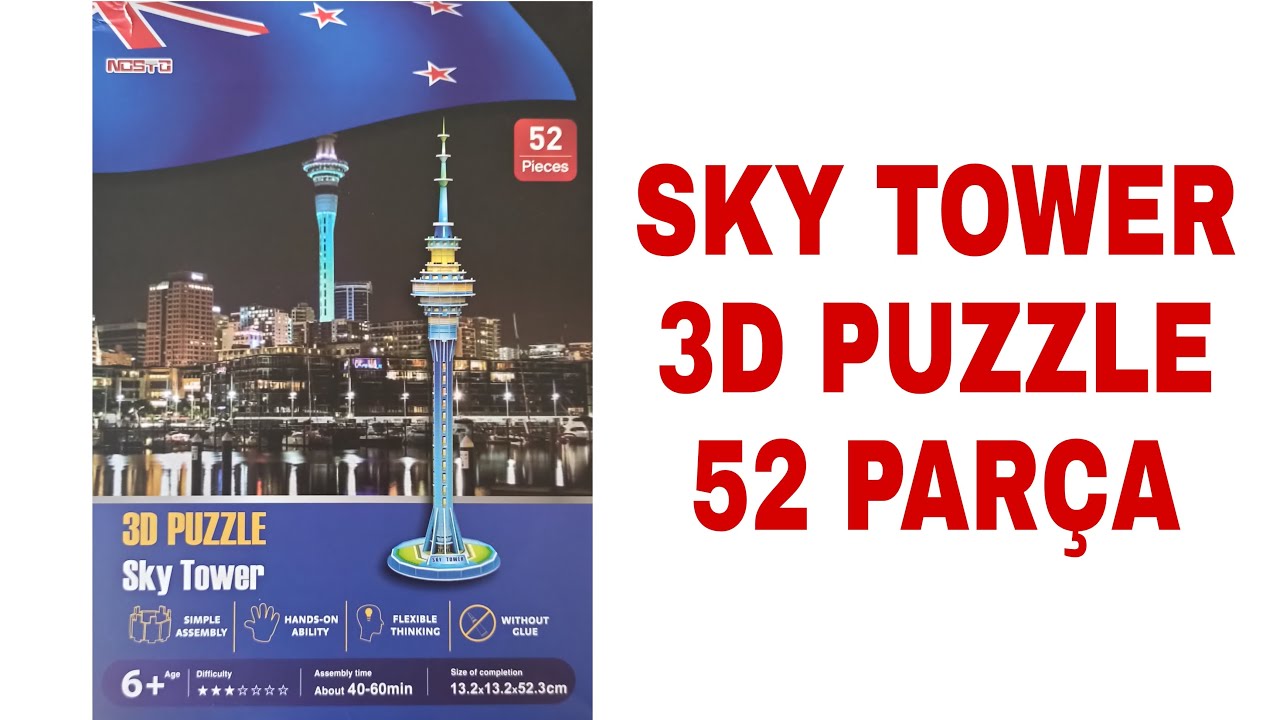 SKY TOWER 3D PUZZLE YAPIMI! GÜNEY YARIM KÜRENİN EN YÜKSEK YAPISI!