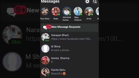 Facebook पर hidden message request कैसे देखें?-) #techjamshedpur /#Shorts