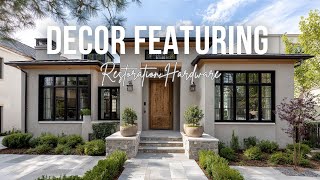 Restoration Hardware Inspired Decor Featuring Quiet Luxury and Architectural Balance
