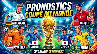 Pronostic coupe du monde : Pays-Bas-Suede Allemagne-Cote d'Ivoire Tunisie-Japon Turquie-Paraguay....