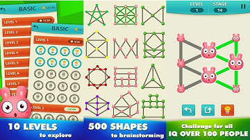 1 Line - Draw 1 Stroke By One Touch - Shape Games Android Gameplay