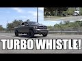 BIG S400 TURBO SCREAM 5.9 CUMMINS!!! & 7.3 POWERSTROKE TRIES TO BLOW SMOKE ON US!!!