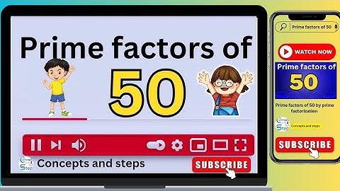 prime factors of 50 by prime factorization method in hindi | prime factors of 50 using factor tree