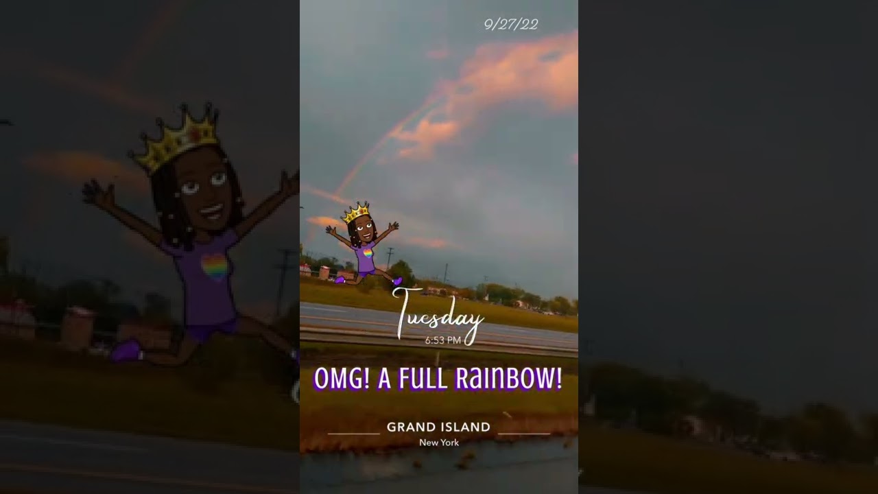 Have you ever seen a full rainbow?!??